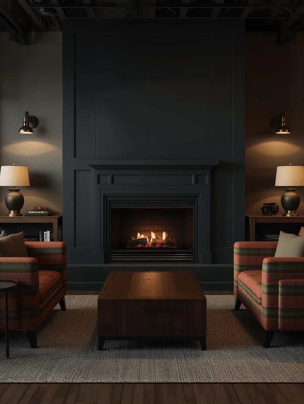 Charcoal Living Room Decor