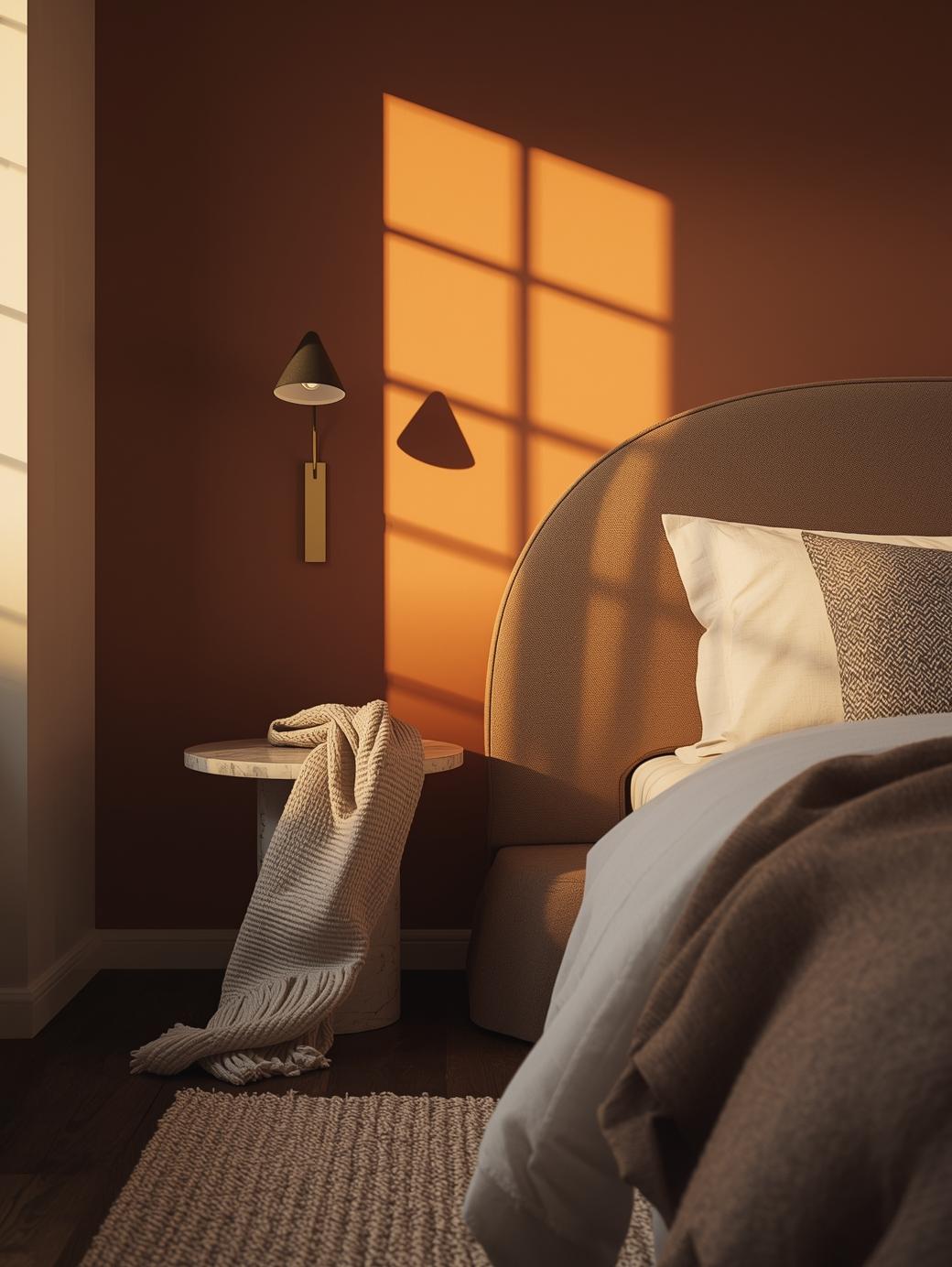 Brownstone bedroom design