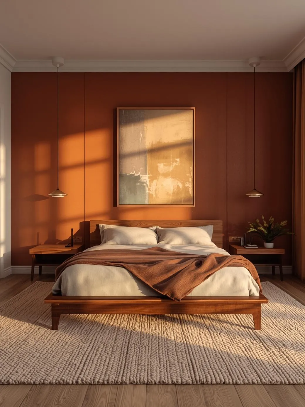 organic modern minimalist bedroom