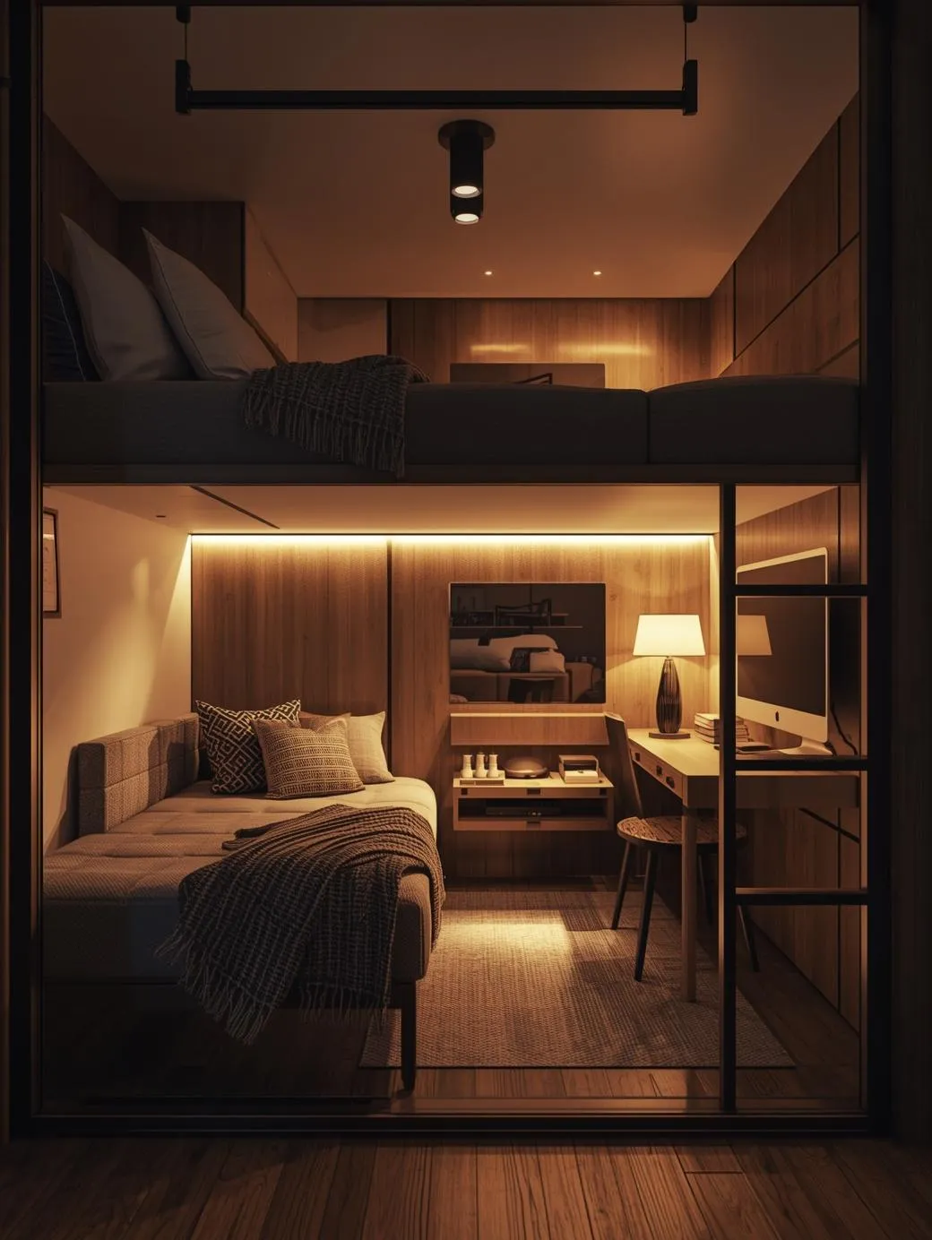small-apartment-with-modular-sofa-bed