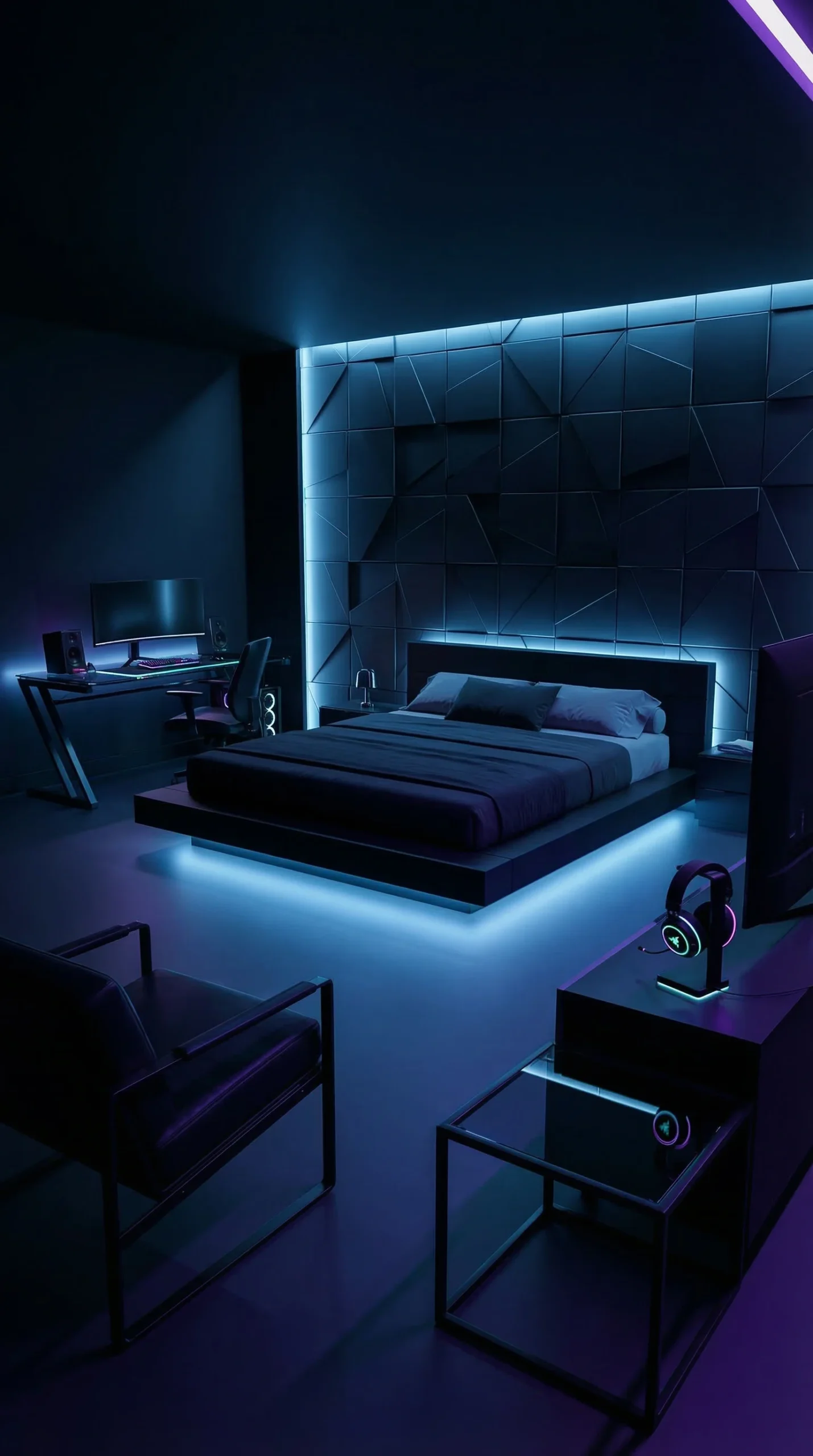 Futuristic_black_bedroom_with_led_backlit