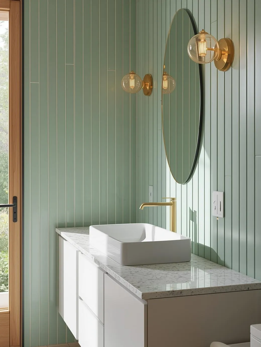 Green Girls Washroom