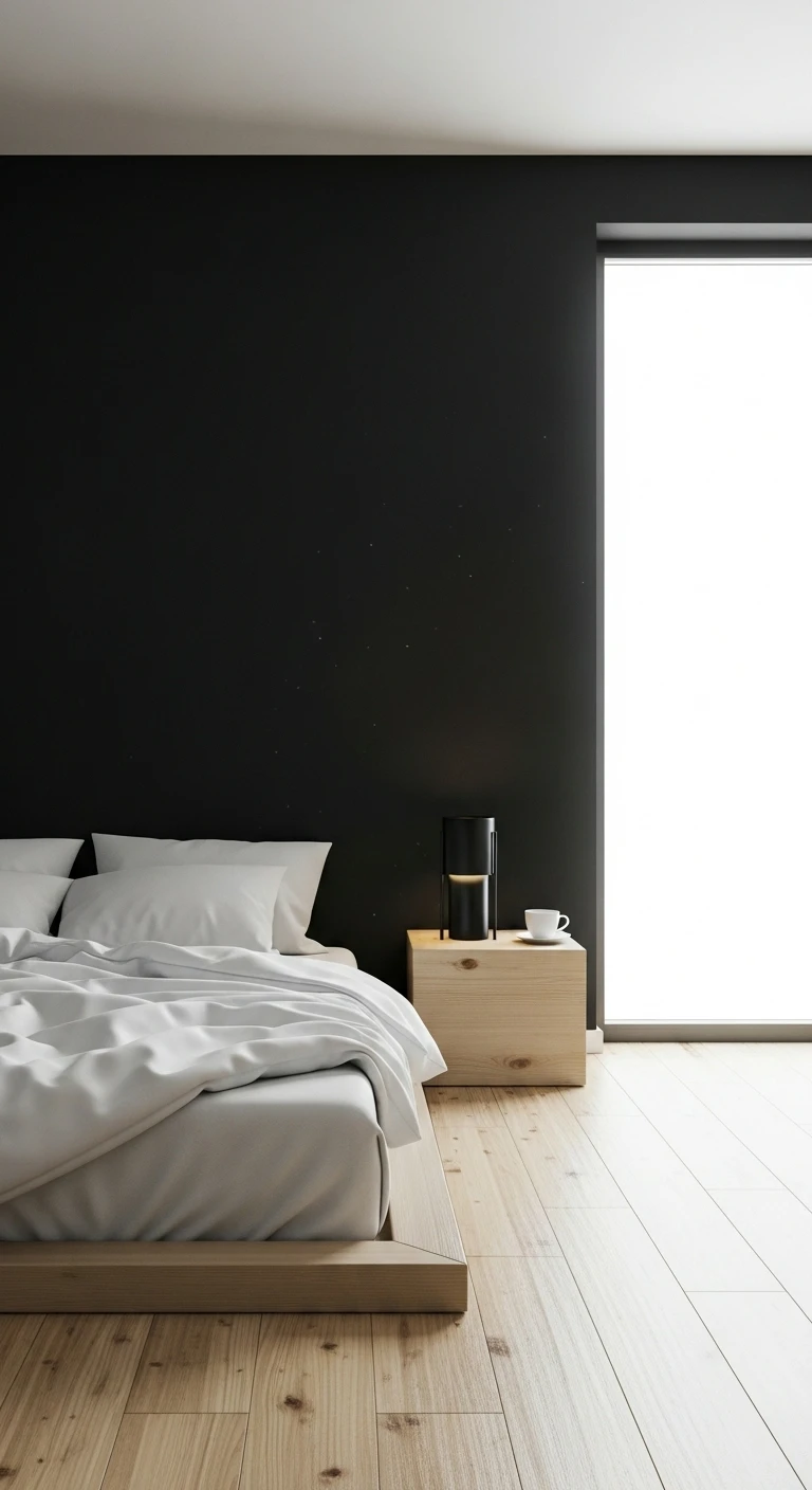 Scandinavian_black_bedroom_with_light_